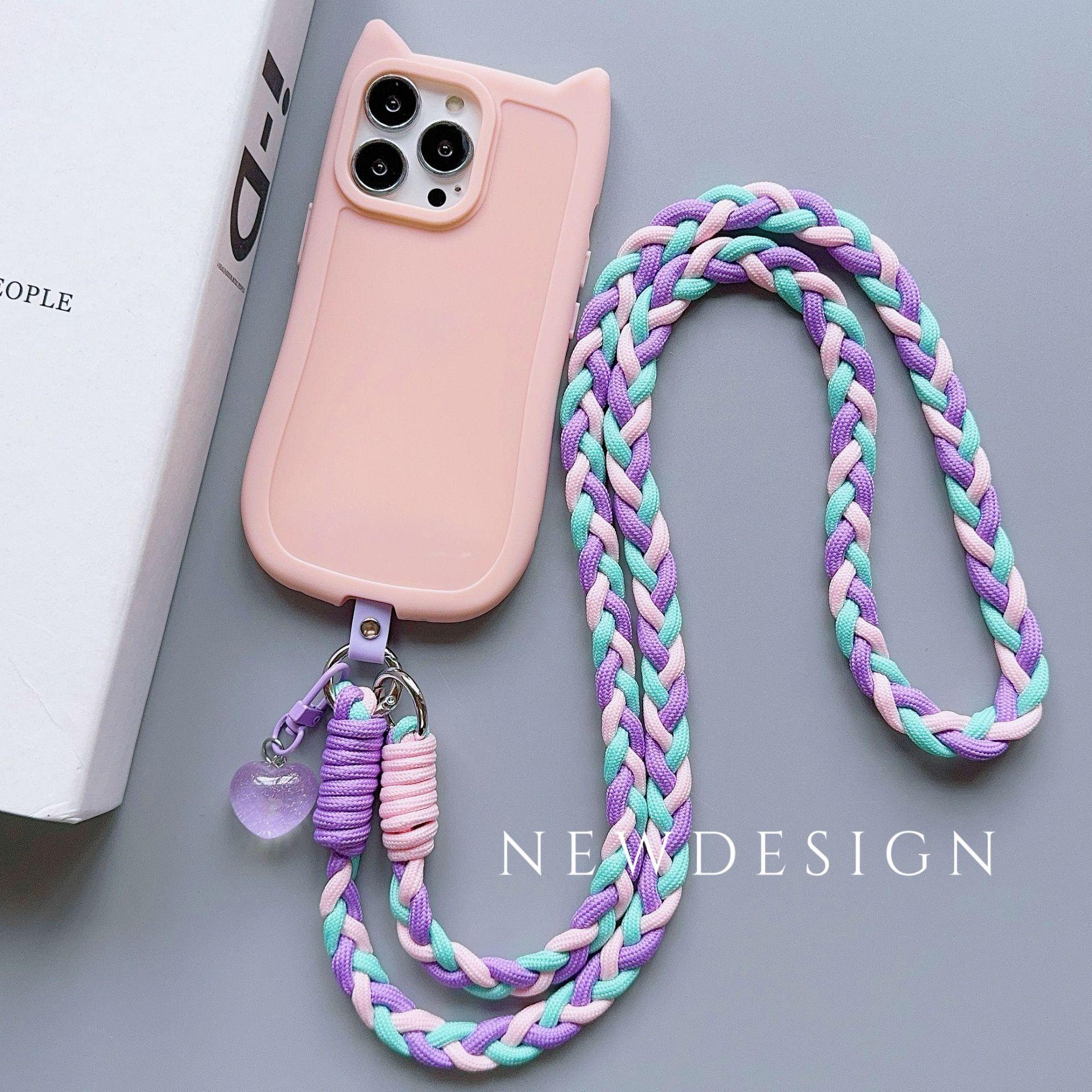 Phone Lanyard Wrist Strap + Case Connector - Universal Anti-Slip Anti-Fall Phone Case Accessory, Portable Pendant
