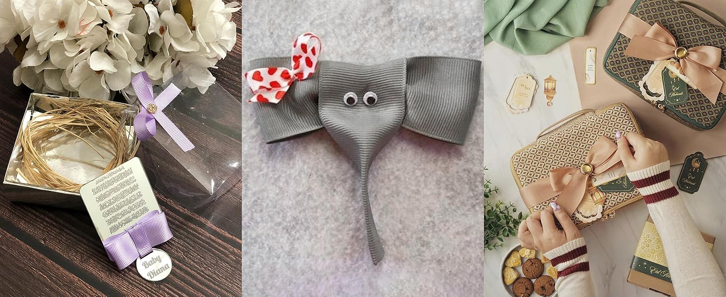 1-1/2 inch Grosgrain Ribbon 20 Color Assortment, 1.5" X 2 Yard Each, Total 40 Yds Per Package, Wide Ribbons Thick Ribbons for Crafts, Hair Bow Supplies