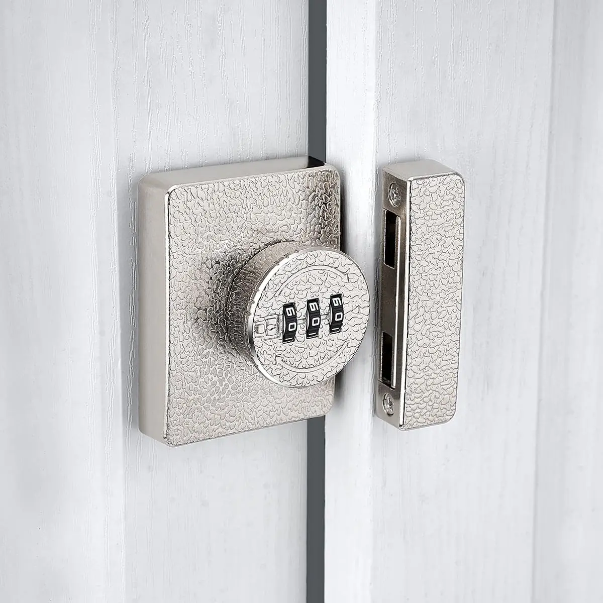 Silvery Cabinet Lock,Mechanical Password Lock,Anti  3 Digit Password Keyless,Protect ,for Cabinets,Drawer,Windows,Locker, Closet,Garden,Bathroom,and Sliding Door.