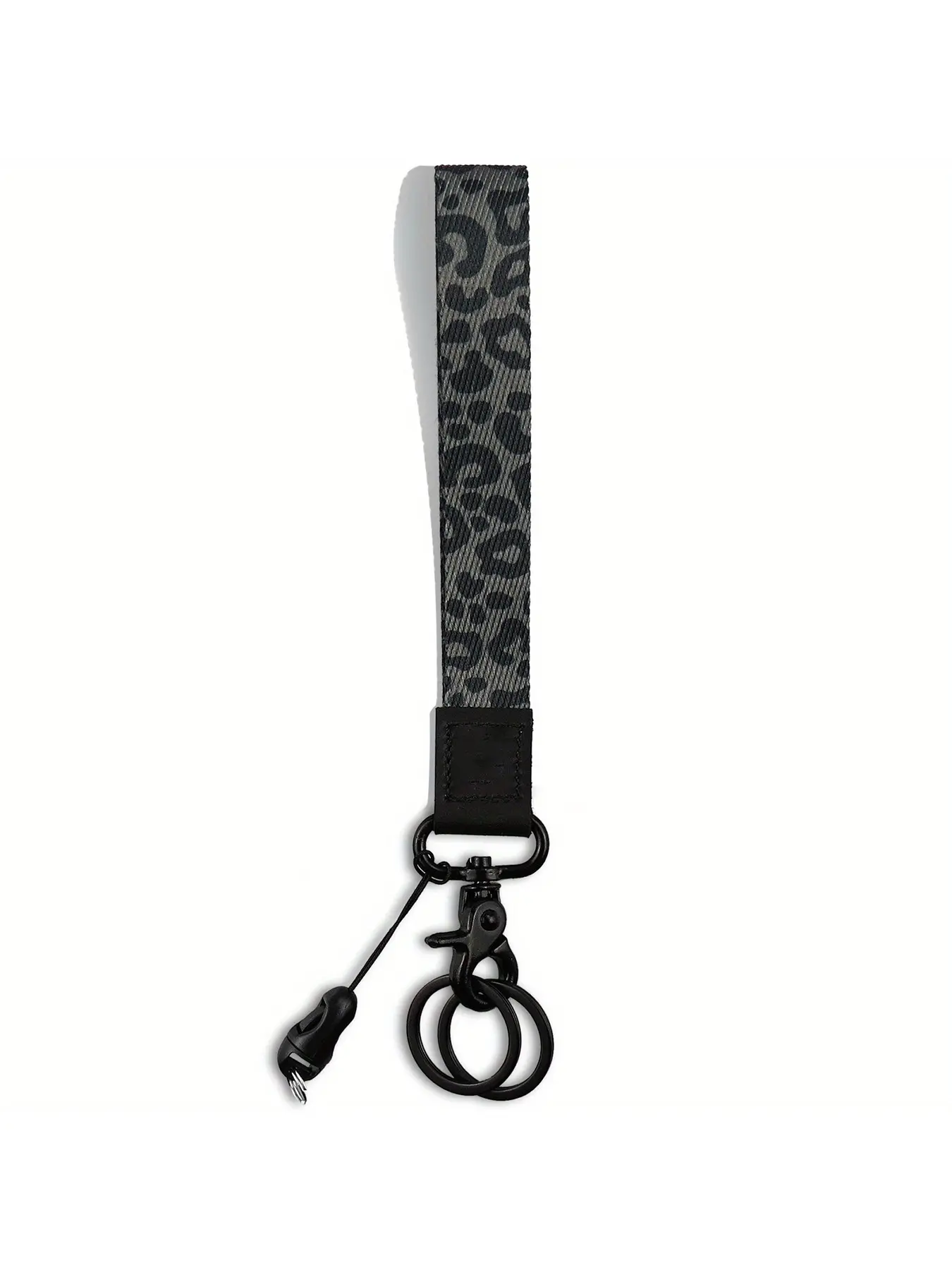 Cool Leopard Print Keychain Wrist Strap, Unisex Key Ring Lanyard, Stylish Accessory for Men and Women, Single Piece Design