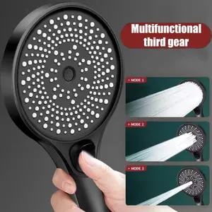Large Panel 3 Modes Portable Shower Head Full Set Bathroom Accessory