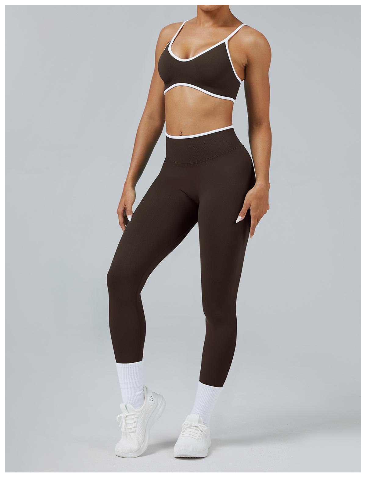 2PCS Yoga Suit Seamless Sports Set Gym Outfits Women Tracksuit Running Workout Clothes Sports Bra Athletic Wear Yoga Clothing