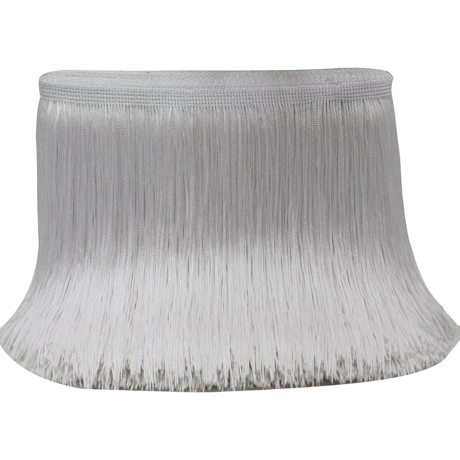 10 Yards of 8" White Fringe Trim Tassel Sewing Trim for Clothes Accessories Latin Wedding Dress DIY Lamp Shade Decoration