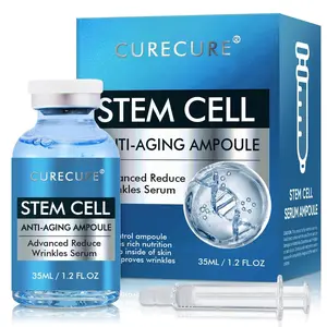 Stem Cell Face Serum for Microneedling & Daily Use – Hydrating Anti-Aging Facial Ampoule to Improve Appearance of Fine Lines & Wrinkles, Skin Renewal Support, Moisturizing Essence, 1.2 fl oz