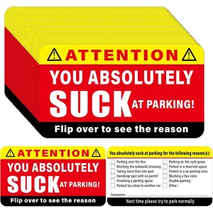 270 count You  Poor At Parking Cards 3.5 x 2 Inches Bad Parking Card Double Side Funny  Spot Foul Parking Cards with Multi Violation Reasons for Bad Parkers