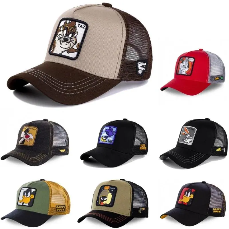 Hot Sale Unisex Anime Cartoon Cap High Quality Patch Draw Baseball Cap Men Trucker Hat