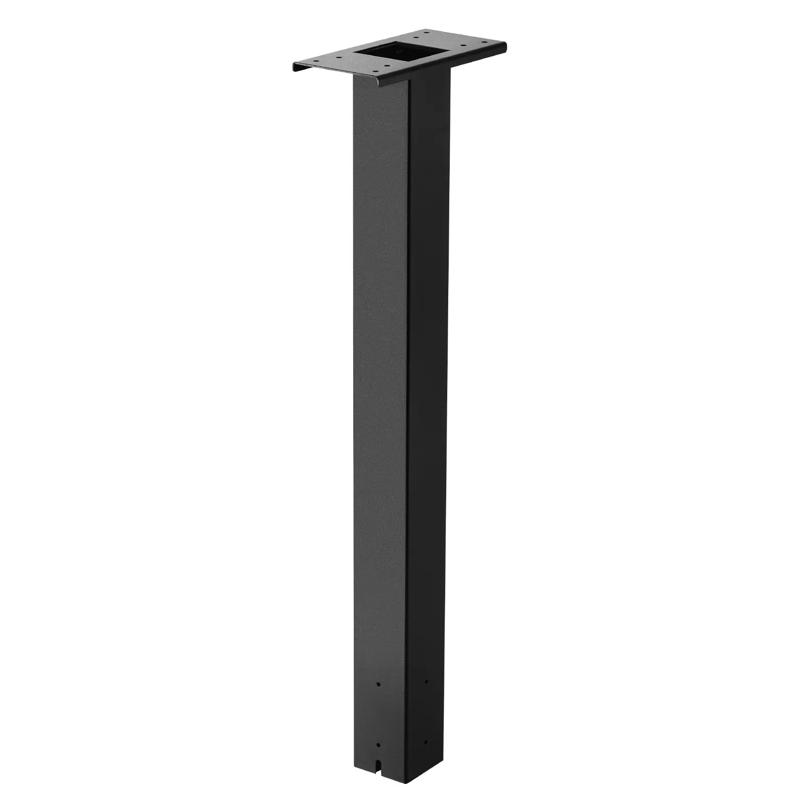 VEVOR Mailbox Post, 43x 4x 4 Inches, Steel In-Ground Mounting Mail Box Stand with Universal Plate Bracket, Heavy Duty Metal Post Sleeve Kit for Outside Curbside Residential Use, Powder Coated Black