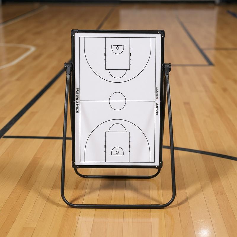 Double Sided Basketball Board with Markers Eraser Professional Basketball Game Pad Multi-Purpose for Basketball Soccer Volleyball Coaches