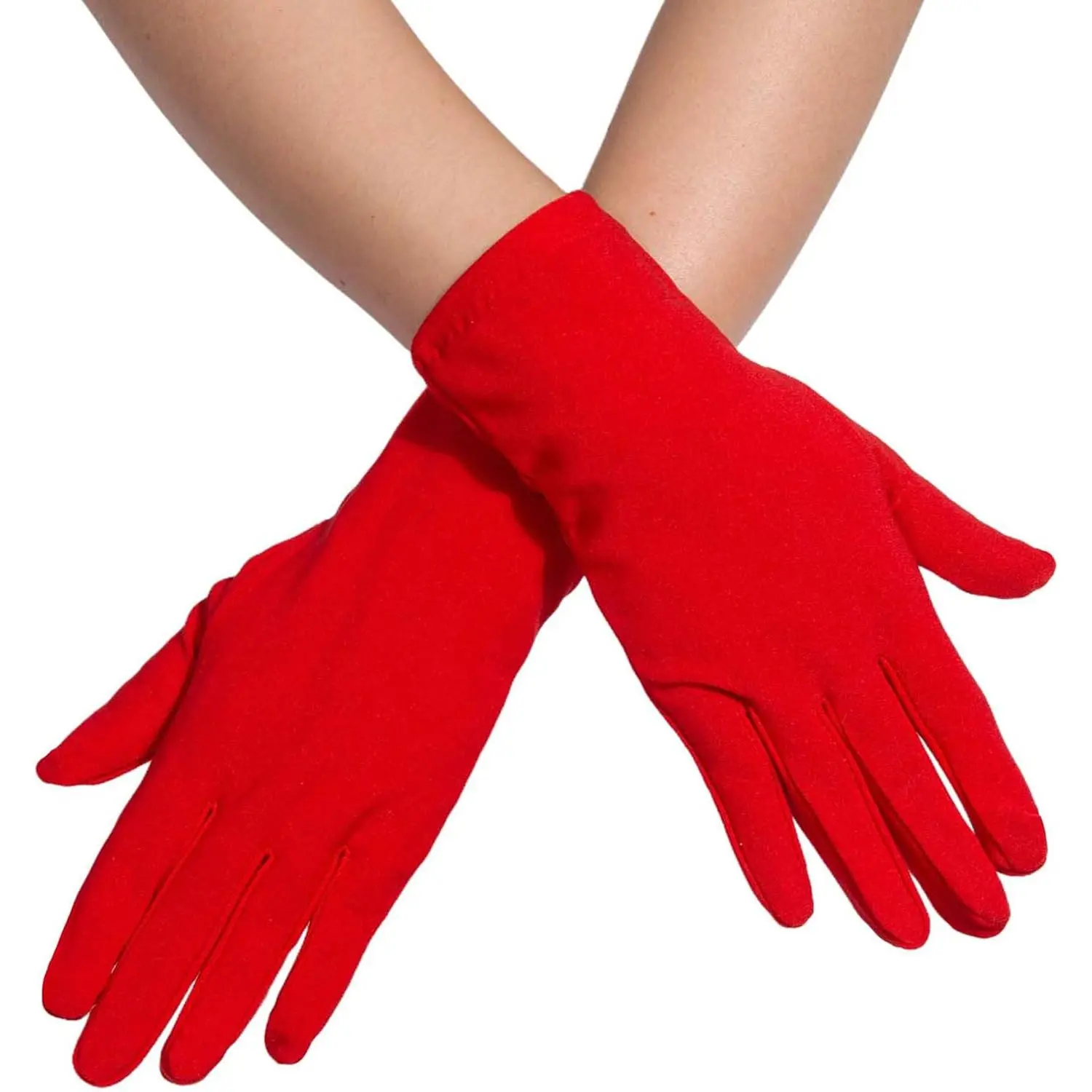 Men Women Wrist Length Spandex Stretch Gloves,Wedding Party Christmas Costume Party Dance Gloves