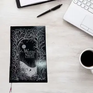 Dark Gothic Style Hardcover Reading Log Book, Elegant Design for Literature Enthusiasts, Perfect Gift for Book Lovers