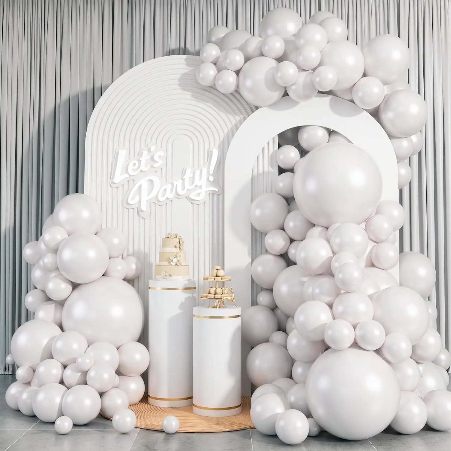 96 count 5/10/12/18 Inch Matte Sage Green Latex Balloon Garland Arch Kit