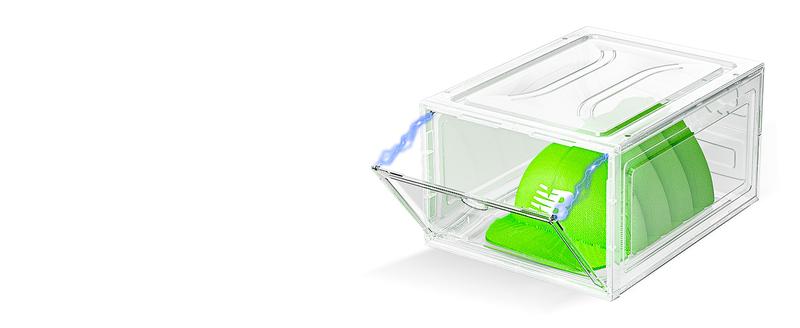 Hat Organizer Box, 6 Boxes for 40 Pack Hats, Upgrade Harder Solid Plastic Hat Organizer for Baseball Caps, Clear Hat Storage with Magnetic Door, Hat Rack, Hat Holder, Hat Case, Hat Box, White