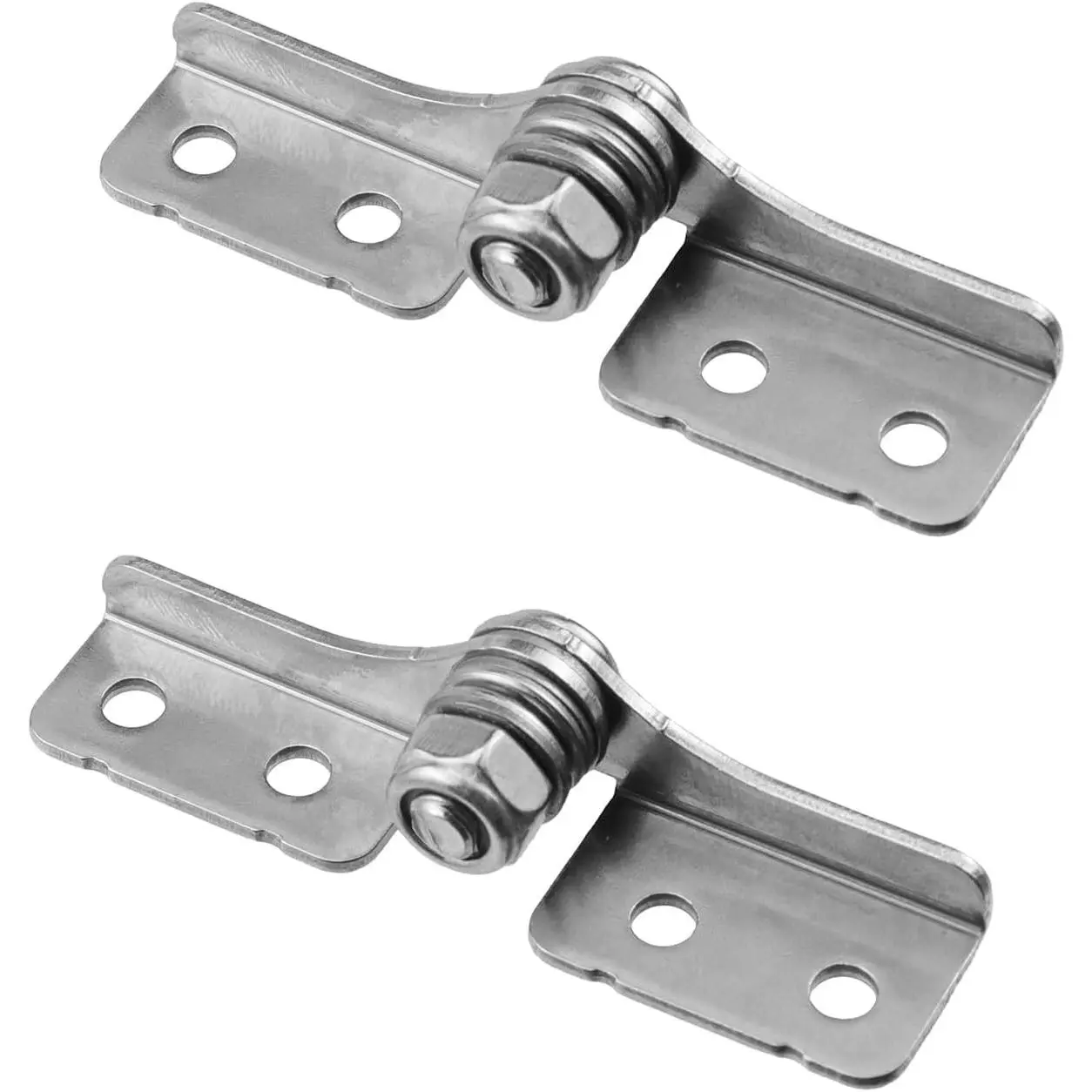 0.4 N.m Torque Shaft Hinges, 304 Stainless Steel Adjustable Damping Torsion Hinges for Doors Windows Cabinets, 1 Pair (L+R)