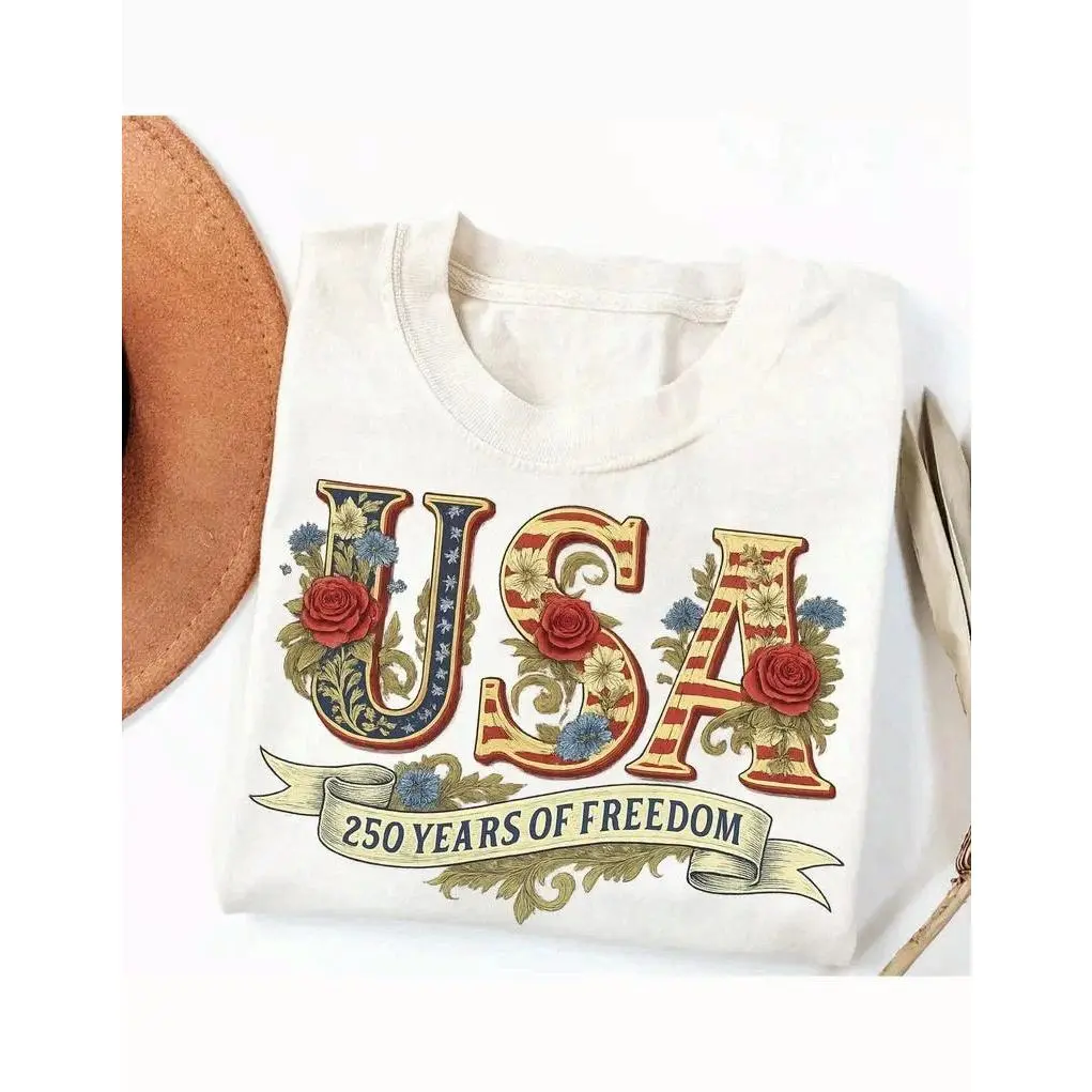 Retro Usa 250 Shirt, Independence Day Shirt, Celebrate 250th Anniversary Shirt Usa Flag Tee 4th of July Shirt Patriotic Gift