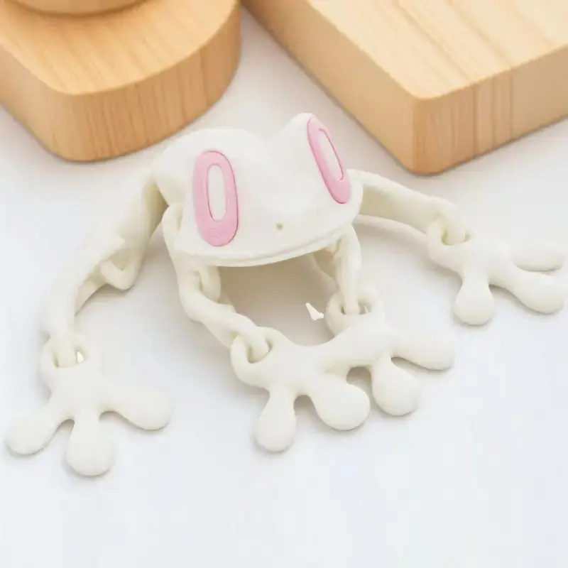 3D Printed Magnetic Articulated Frog Figure, Poseable Tree Frog Fridge Magnet with Movable Joints, Flexible Animal Desk Decor and Novelty Gift