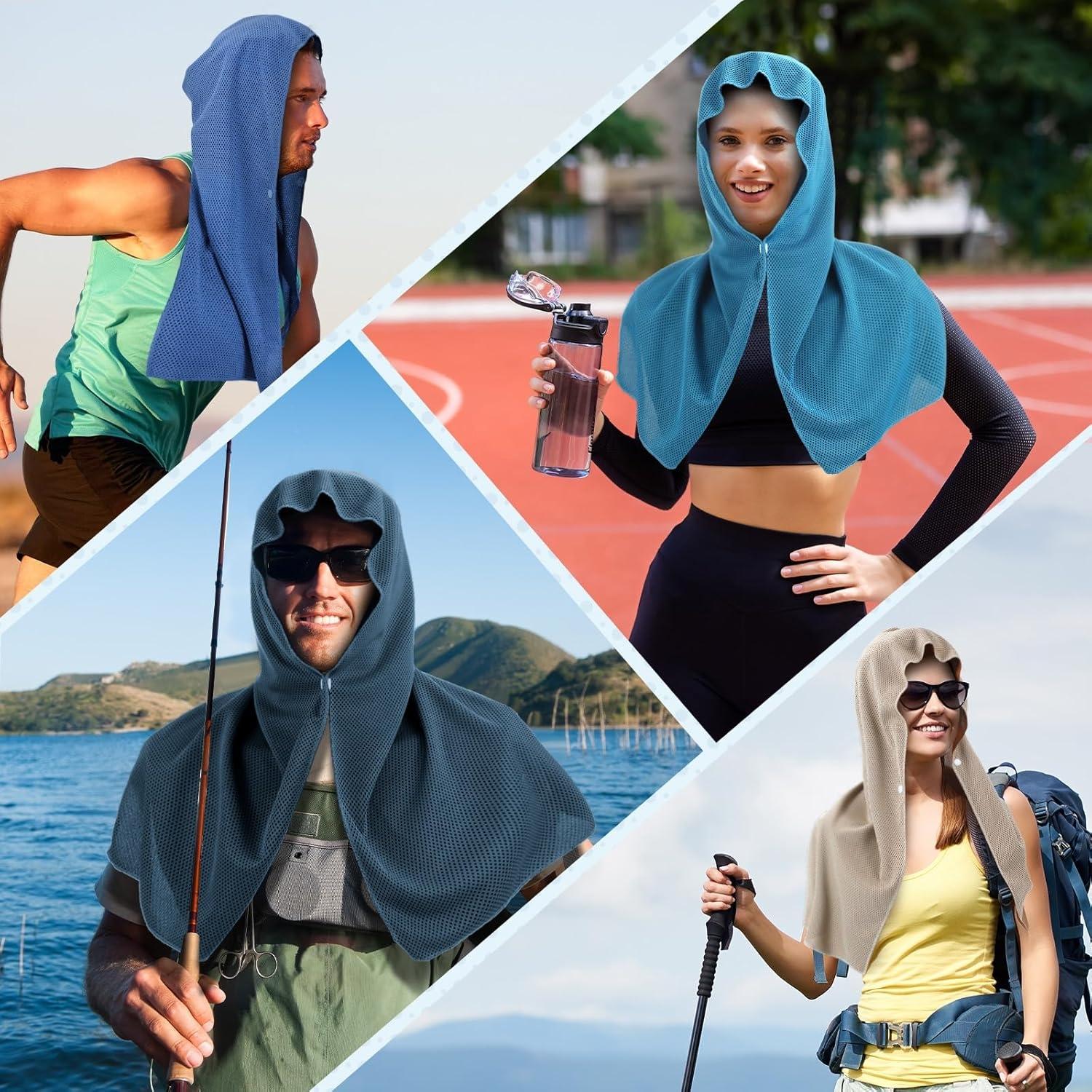 2pcs/10pcs Cooling Towel Set for Men & Women, Quick-Dry Sports Accessories for Camping, Gym, Hiking, Golf, Running, Cycling