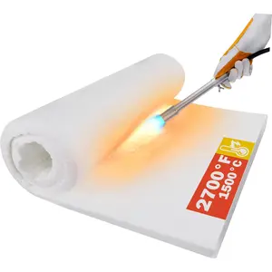 2600°F Fireproof Insulation Blanket 24"x15.7"x1" Thick for Wood Stove Baffle, Fireplace, Pellet Stove, Chimney, Furnace, Boiler, Pizza Ovens, Forge