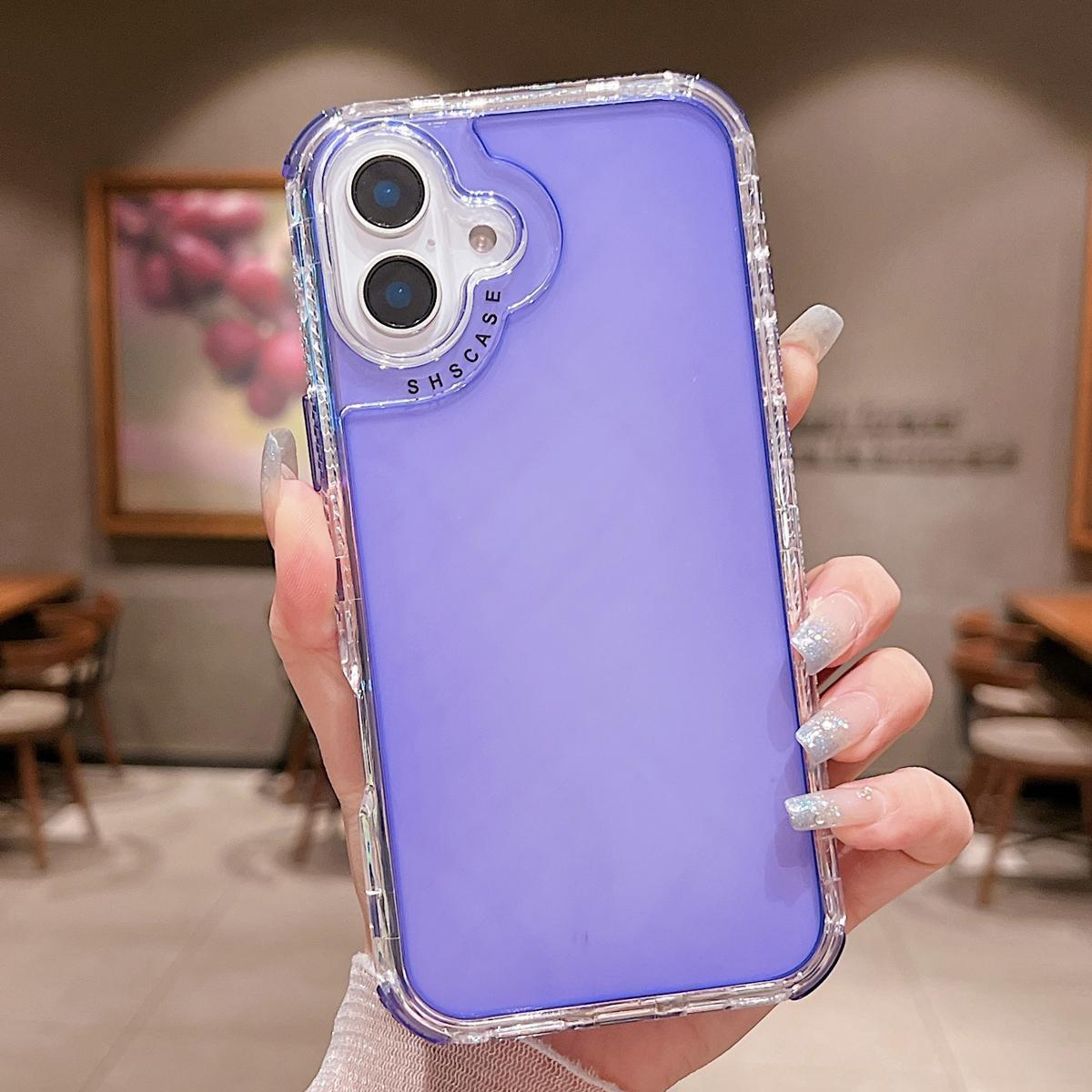 Candy Color Smartphone Case for Multiple iPhone Models (17/16/15/14/13/12 Pro Max) - Durable 3-Layer Anti-Drop Shockproof Heavy Duty Bumper Handheld Casing, Crystal Mobile Phone Accessories Candy Color Smartphone Case for Multiple iPhone Models (17/16/15/14/13/12 Pro Max) - Durable 3-Layer Anti-Drop Shockproof Heavy Duty Bumper Handheld Casing, Crystal Mobile Phone Accessories