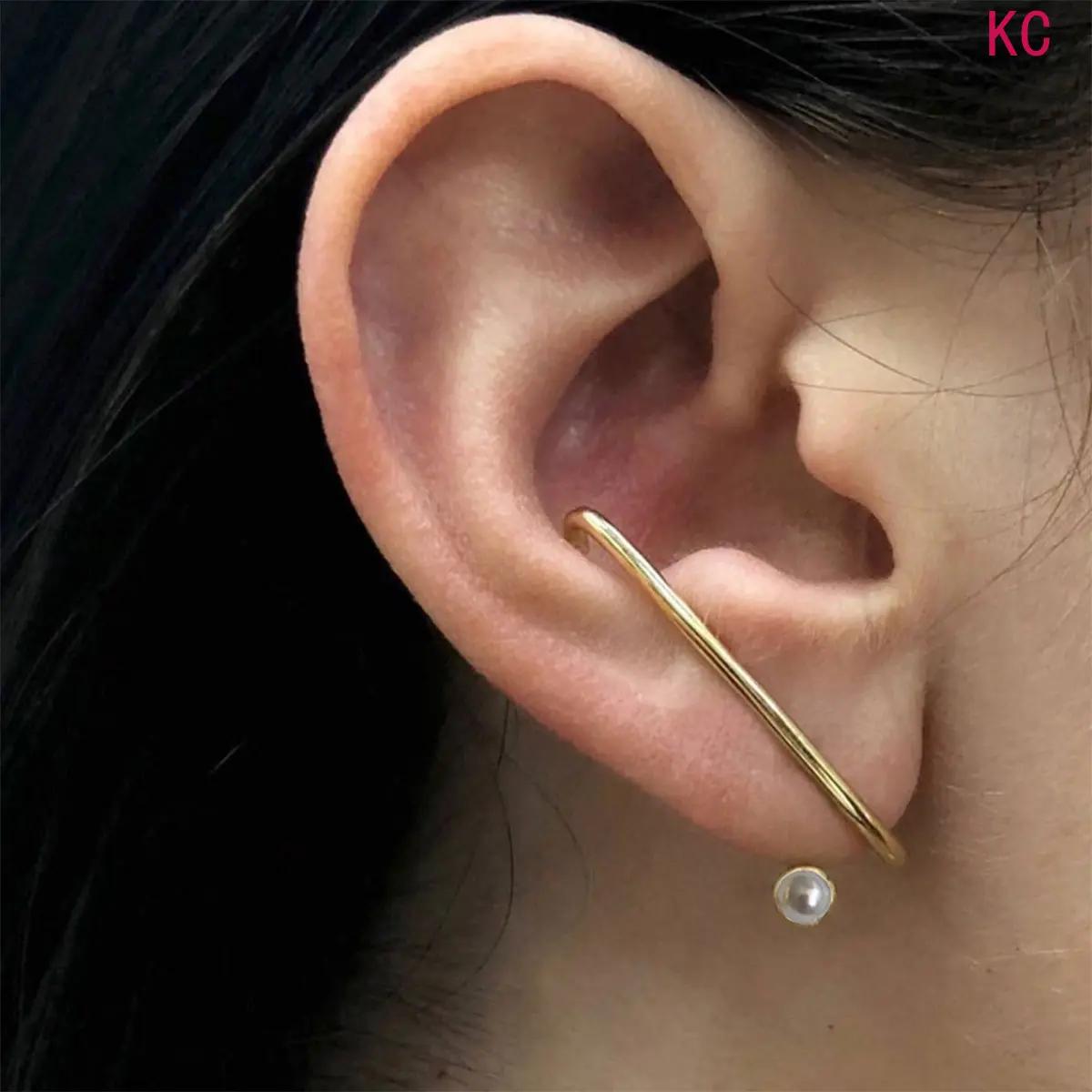 Linear Pearl Drop Earrings For Women, Vintage Minimalist Cold Style Ear Jewelry, Unique Ins Style Accessories For Daily Outfits