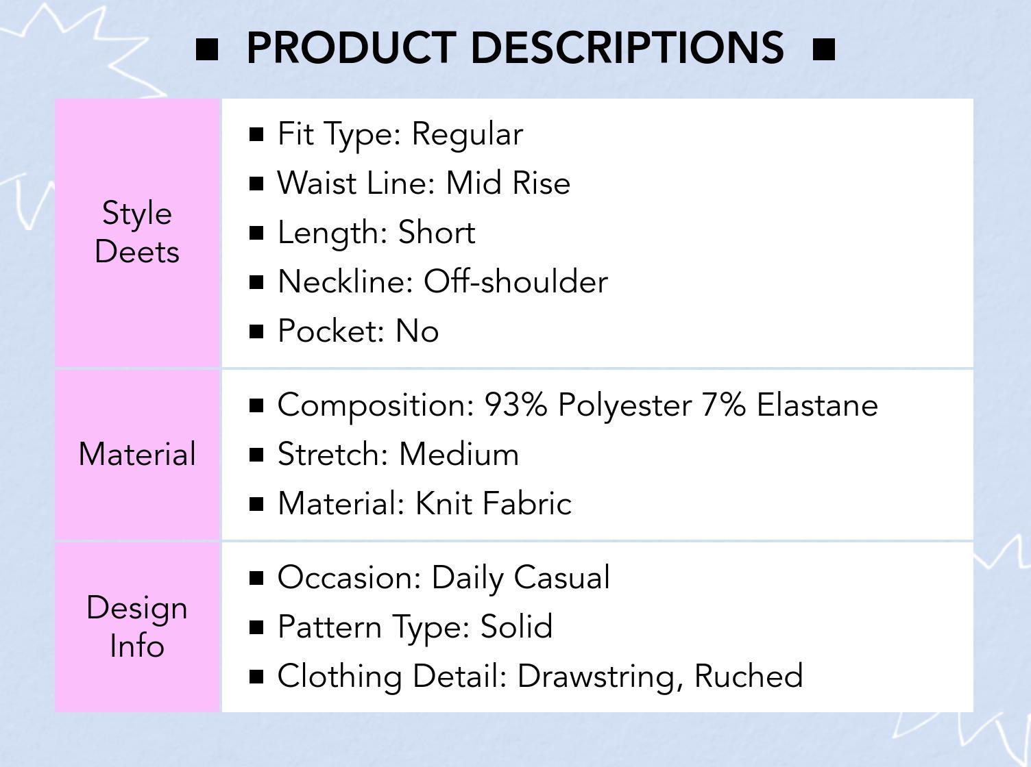 Cider Off-Shoulder Drawstring Ruched Romper