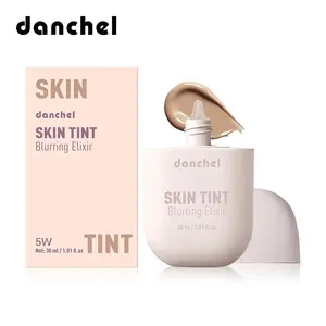 Skin Tint Blurring Elixir, Lightweight Fluid Foundation for Natural Skin-Like Finish, Coverage Blurs Pores & Lines, Long-Wear Sweat-Resistant, Hydrating, Ideal for Daily Wear & All Skin Types