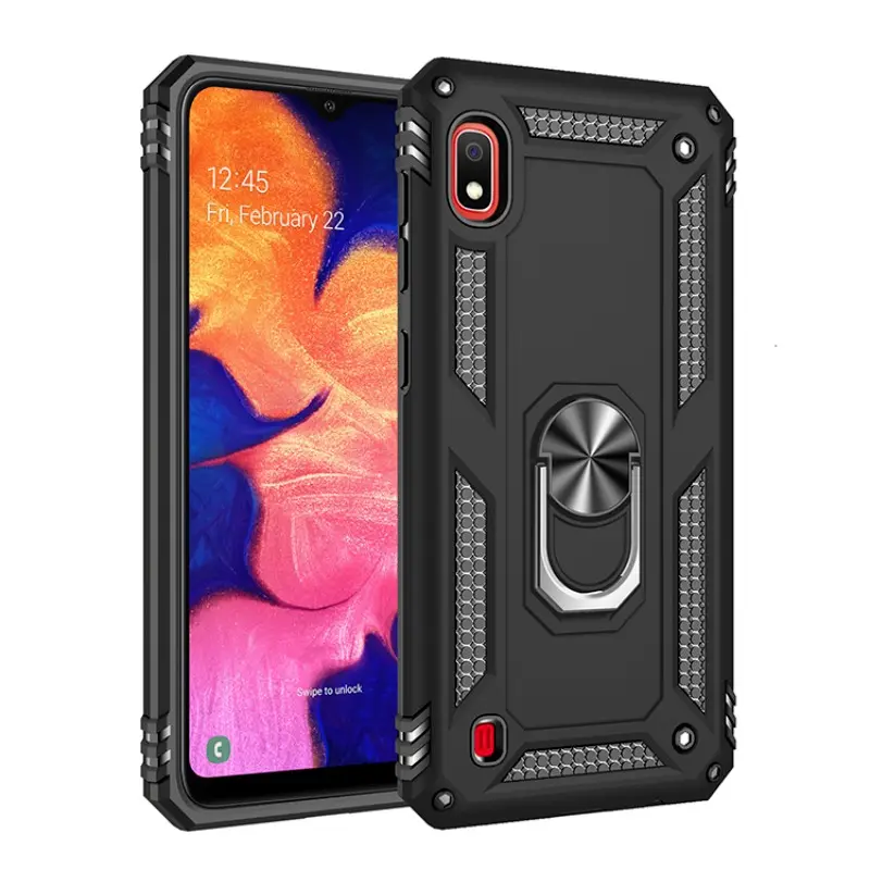 Phone Case for Samsung Galaxy A10 2019/A10, Anti-Drop Dustproof Waterproof Fingerprint Resistant, with Magnetic Rotatable Stand for A10 2019/A10 Protective Cover