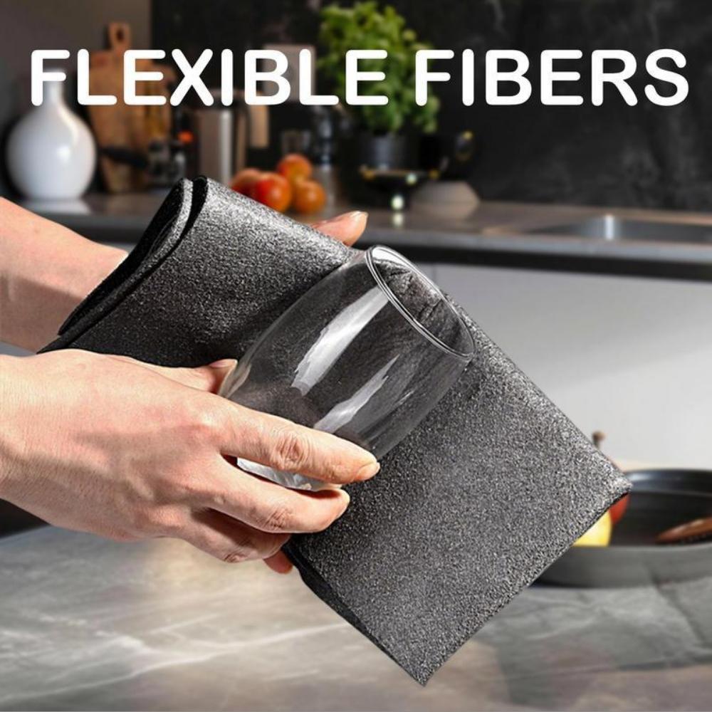 10 Counts Magic Cleaning Cloth, Reusable Material Thickened Streak Free Magic Cleaning Wipes, Microfiber Cleaning Cloths for Windows Glass Car