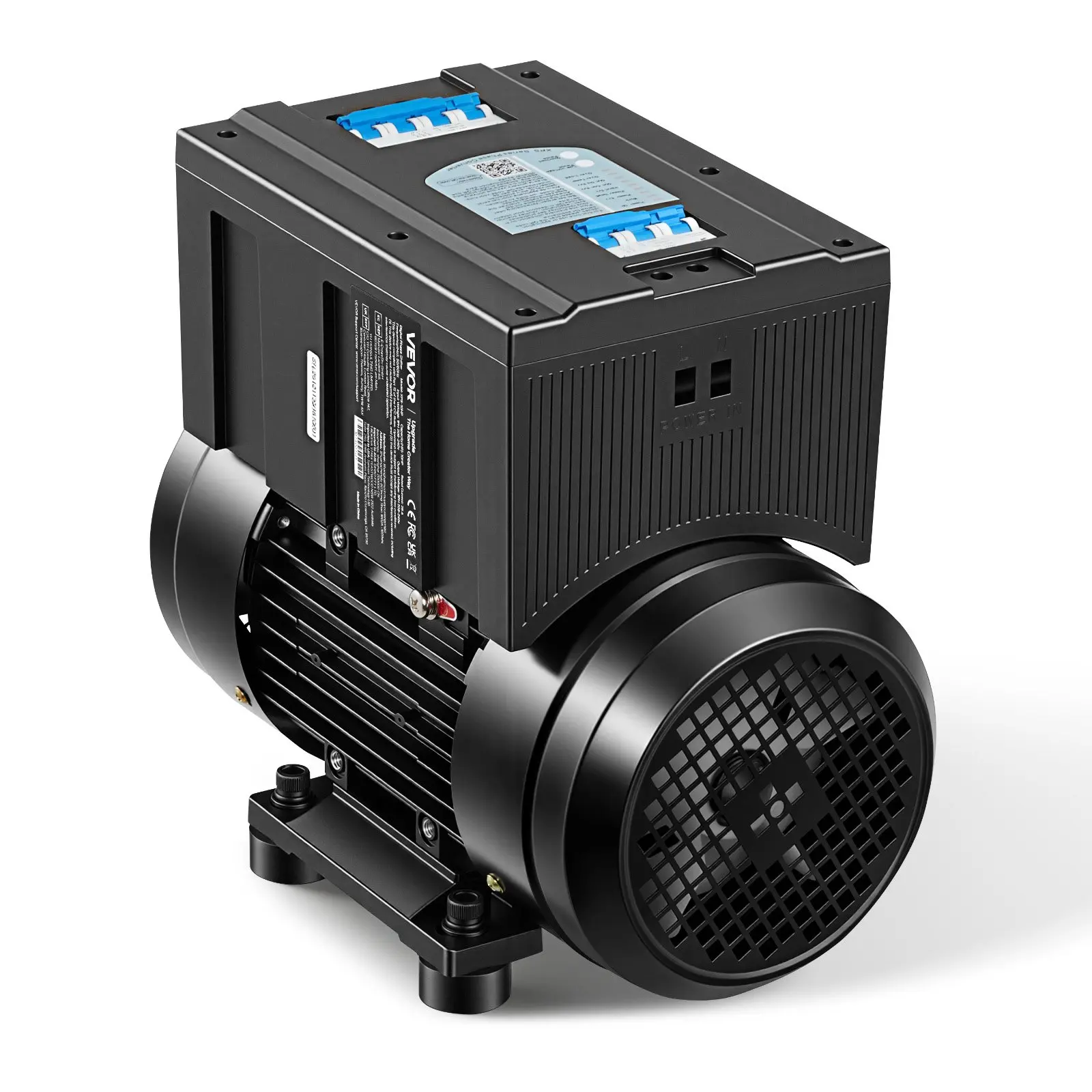 【DealsForYouDays】VEVOR Single Phase to 3-Phase Rotary Converter, 5HP 14A 208-240V Input/Output Rotary Phase Converter - Expandable to Higher Horsepower for Heavy-Load Equipment