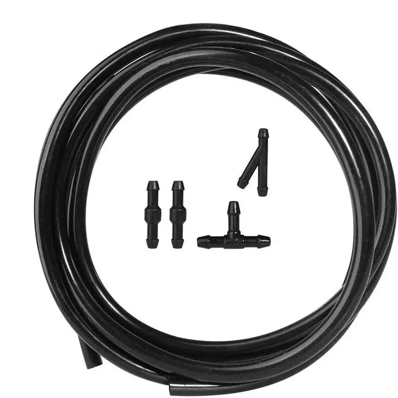 Car wiper spray hose DIY glass cleaning spray hose Washer Hose 4*7 black hose