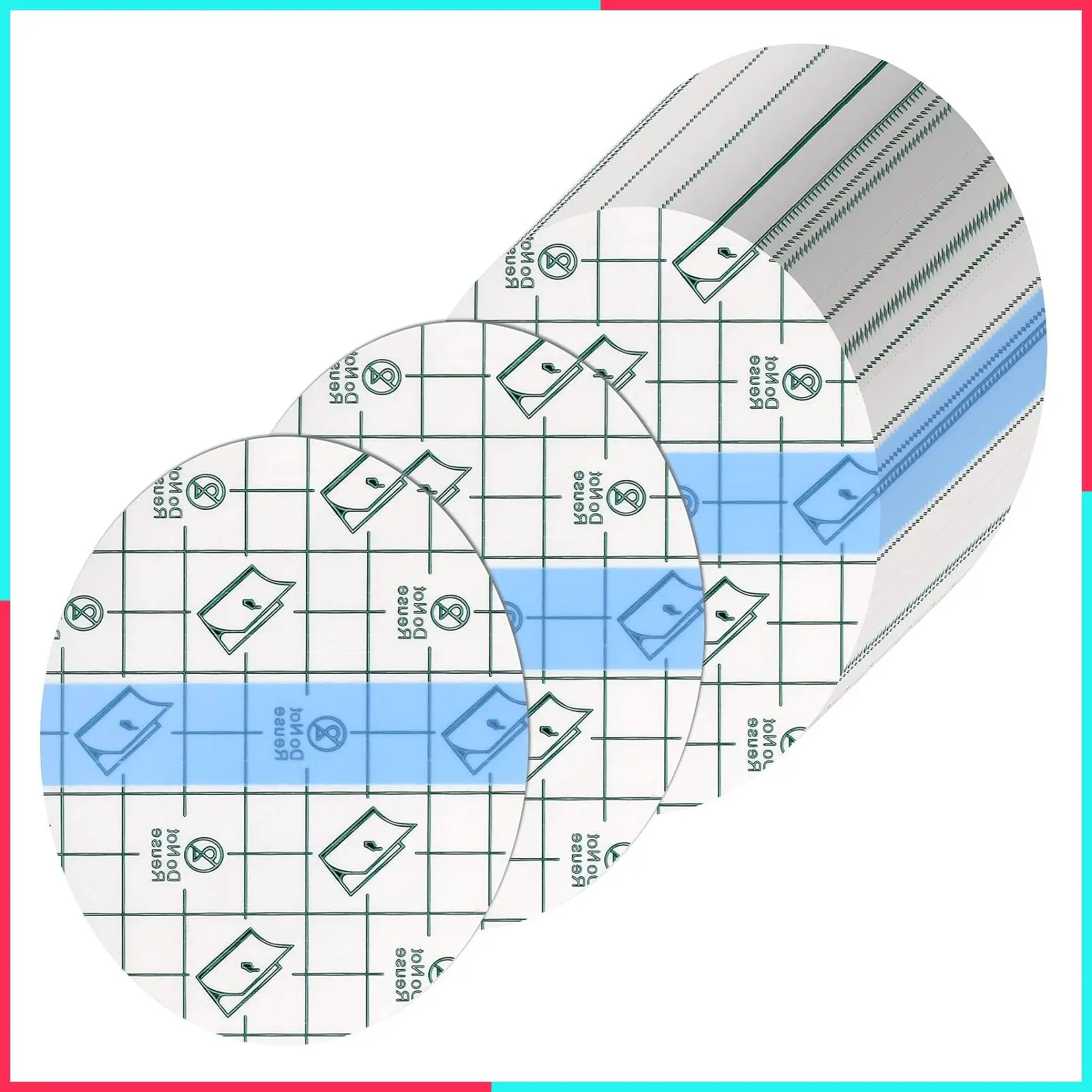 60 Pcs Transparent Stretch Waterproof Bandages for Skin, 3.2 x 4 in