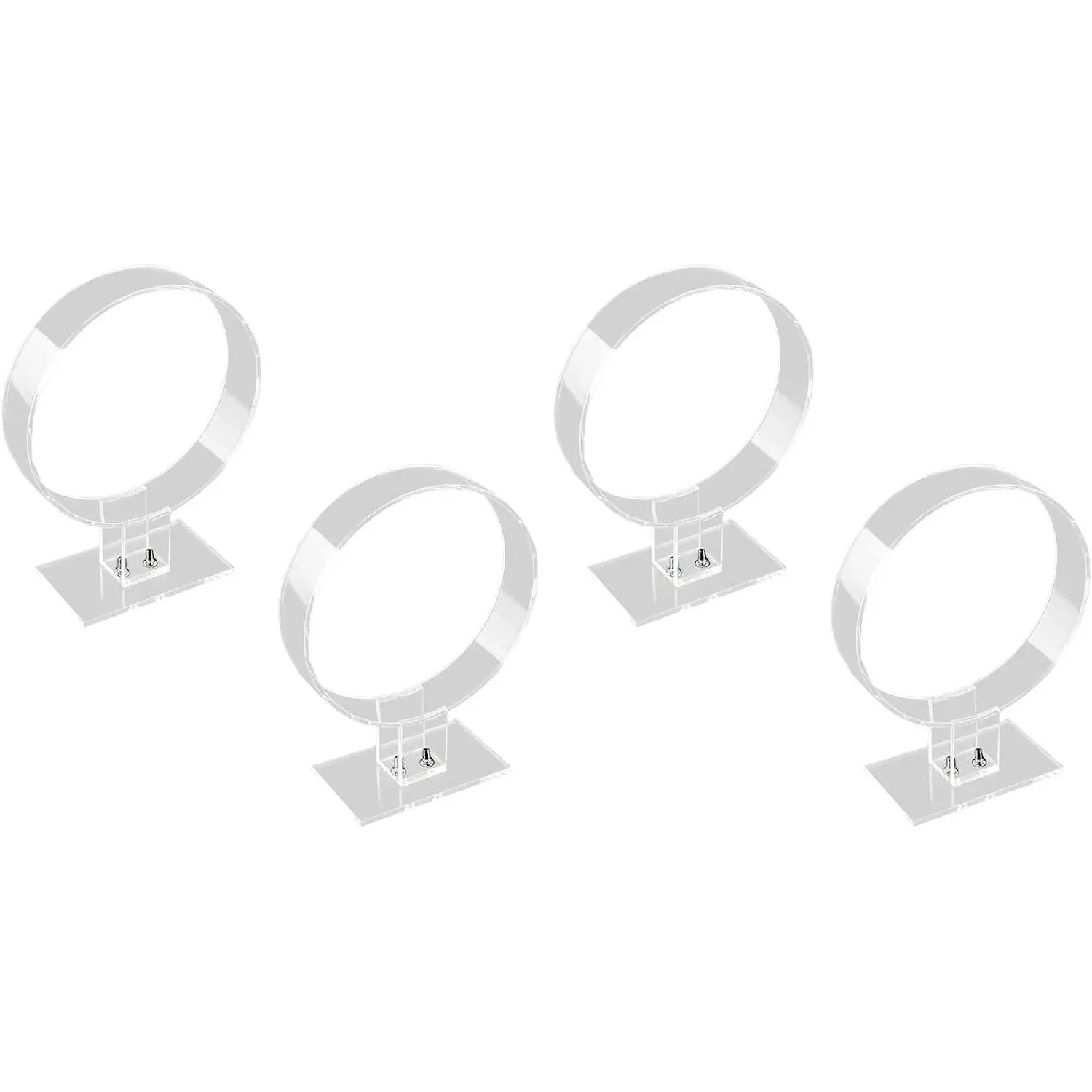 2 count Clear  Headband Display Stand Single Headband Holder Hairband Display Stand Hair Hoop Holder  Headband Organizer, Transparent