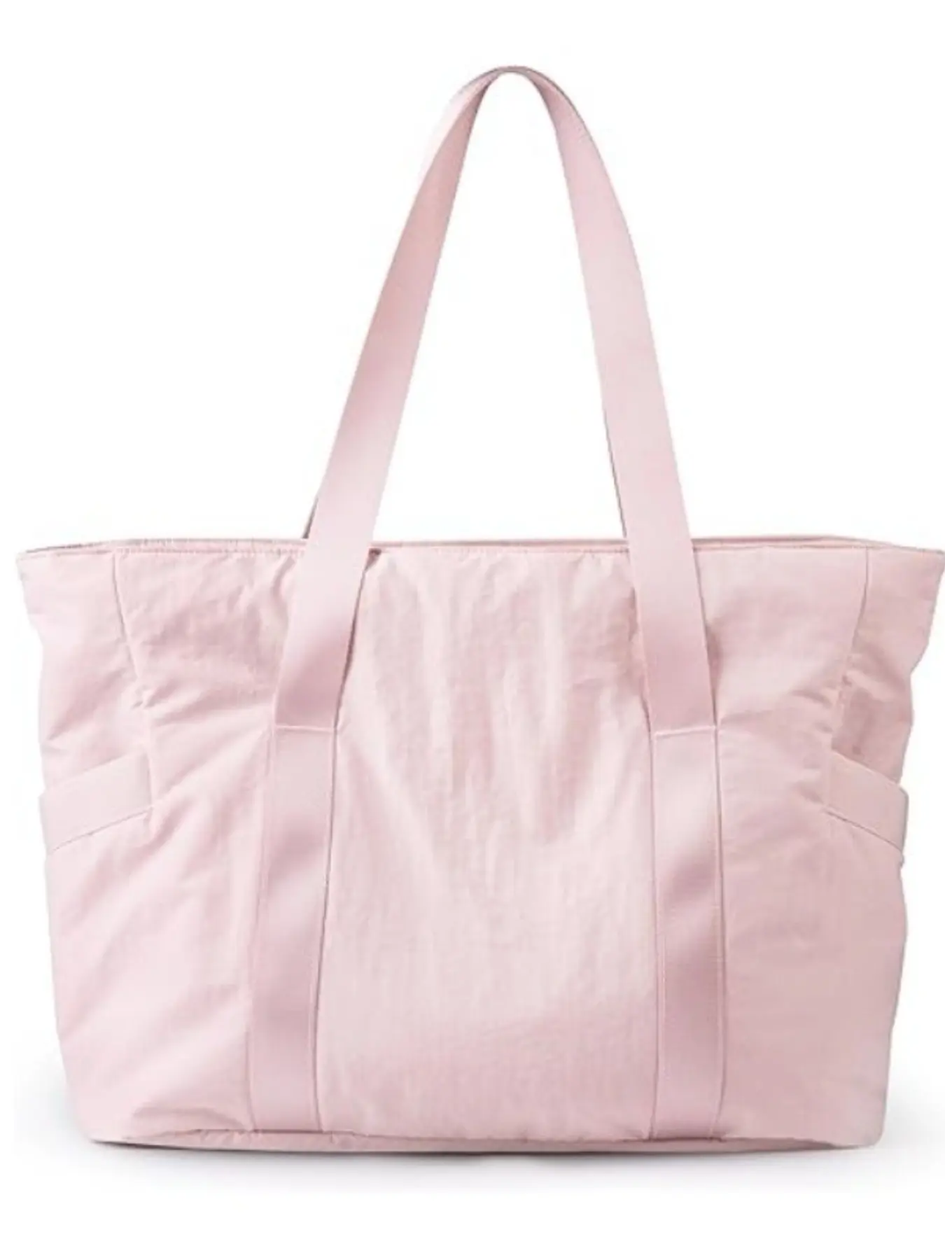 Women's Nylon Sports Bag with Laptop Compartment, Casual Travel & Work Tote, All Seasons, Plain Design, Perfect for Nursing, High Quality Bag