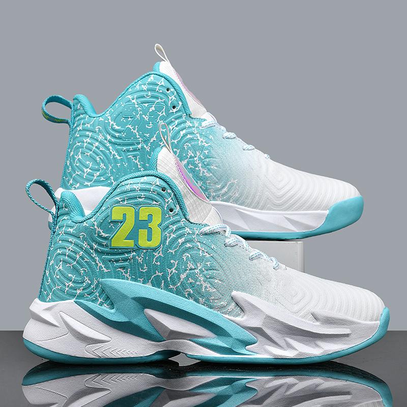 UYCEKK Men'S Gradient Color Basketball Shoes - Breathable Low-Top Sneakers with Shock Absorption, Durable Rubber Sole & Fabric Lining for Training, Running, Outdoor Sports, Basketball Gear, Athletic Footwear, Sleek Sports Design, Cushioned Support