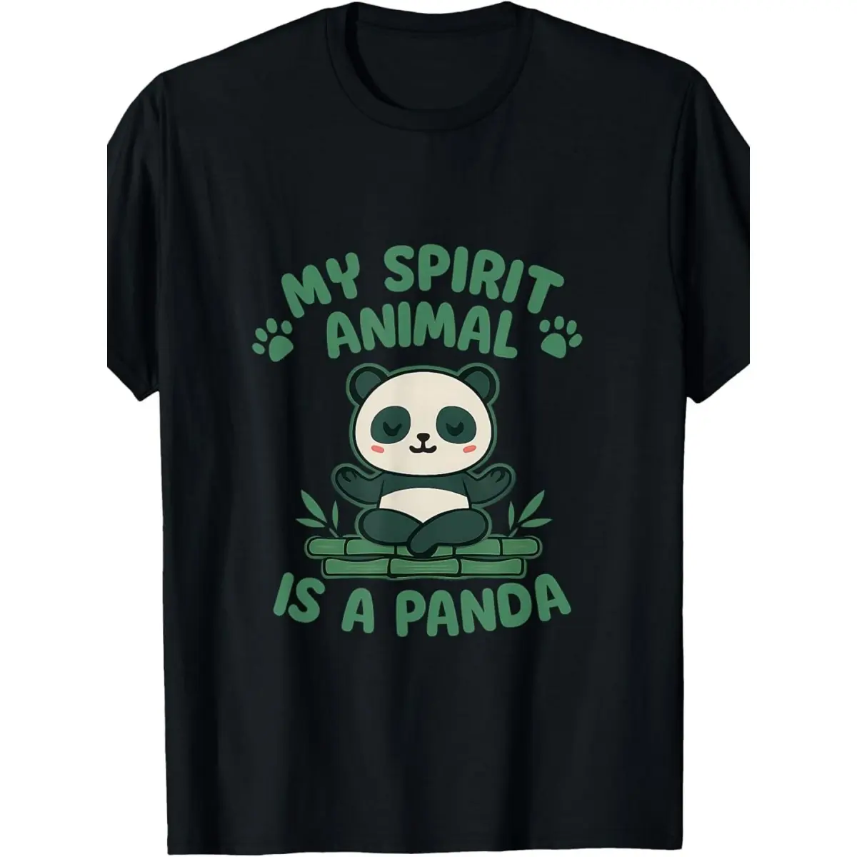 My Soul Animal Is Panda Kawaii Anime Novelty T Shirt Men and Women of the Same Style 2026 Summer Short Sleeve Printing for Daily Activities Crew Neck