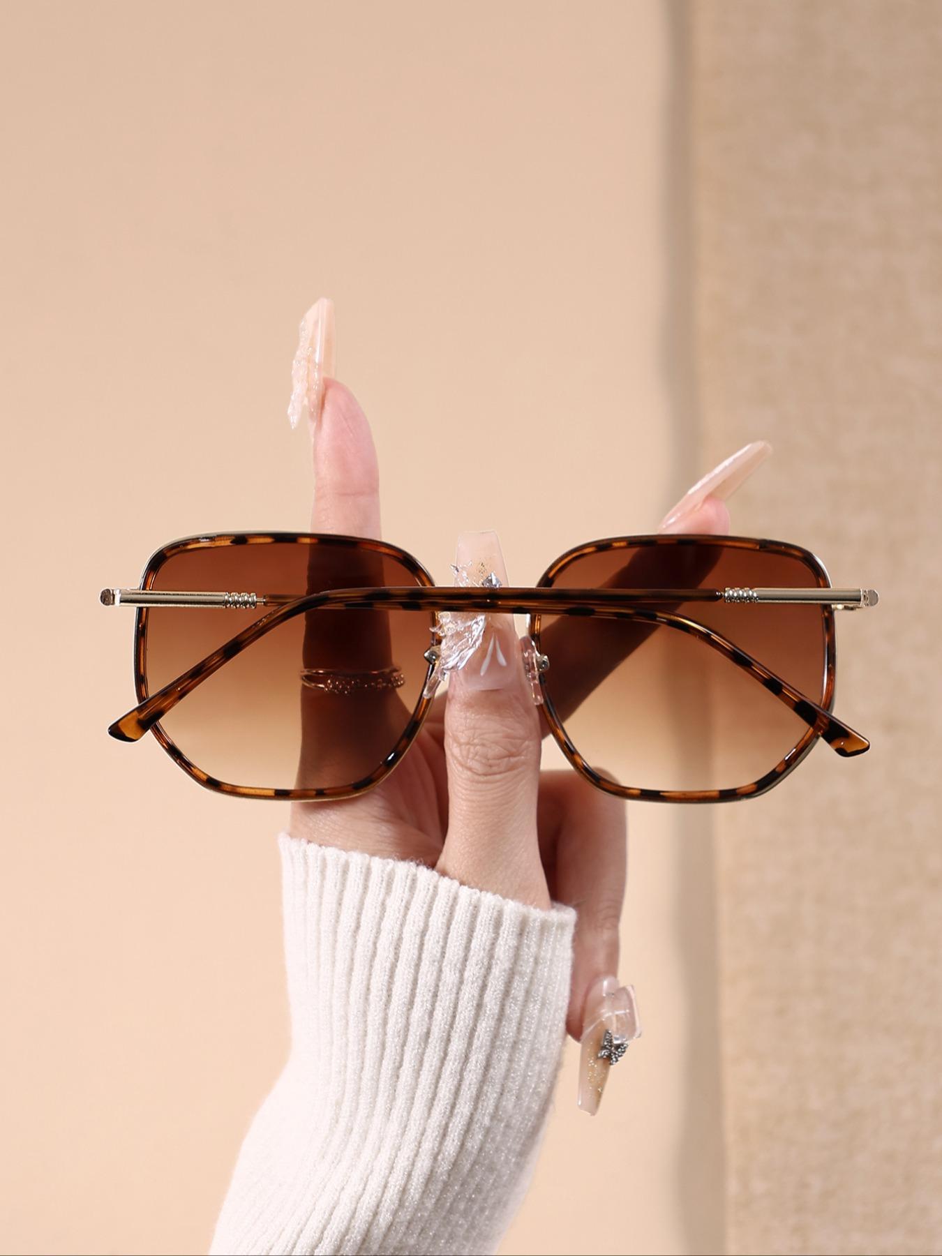 Unisex's Vintage Tinted Lens Sunglasses, Retro Outdoor Sports Sunglasses, Fashionable Sunglasses for Everyday Use, Trendy Casual Sunglasses