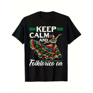180gTraditional Mexican Dance T-Shirt Featuring a Ballet Folklorico Dancer