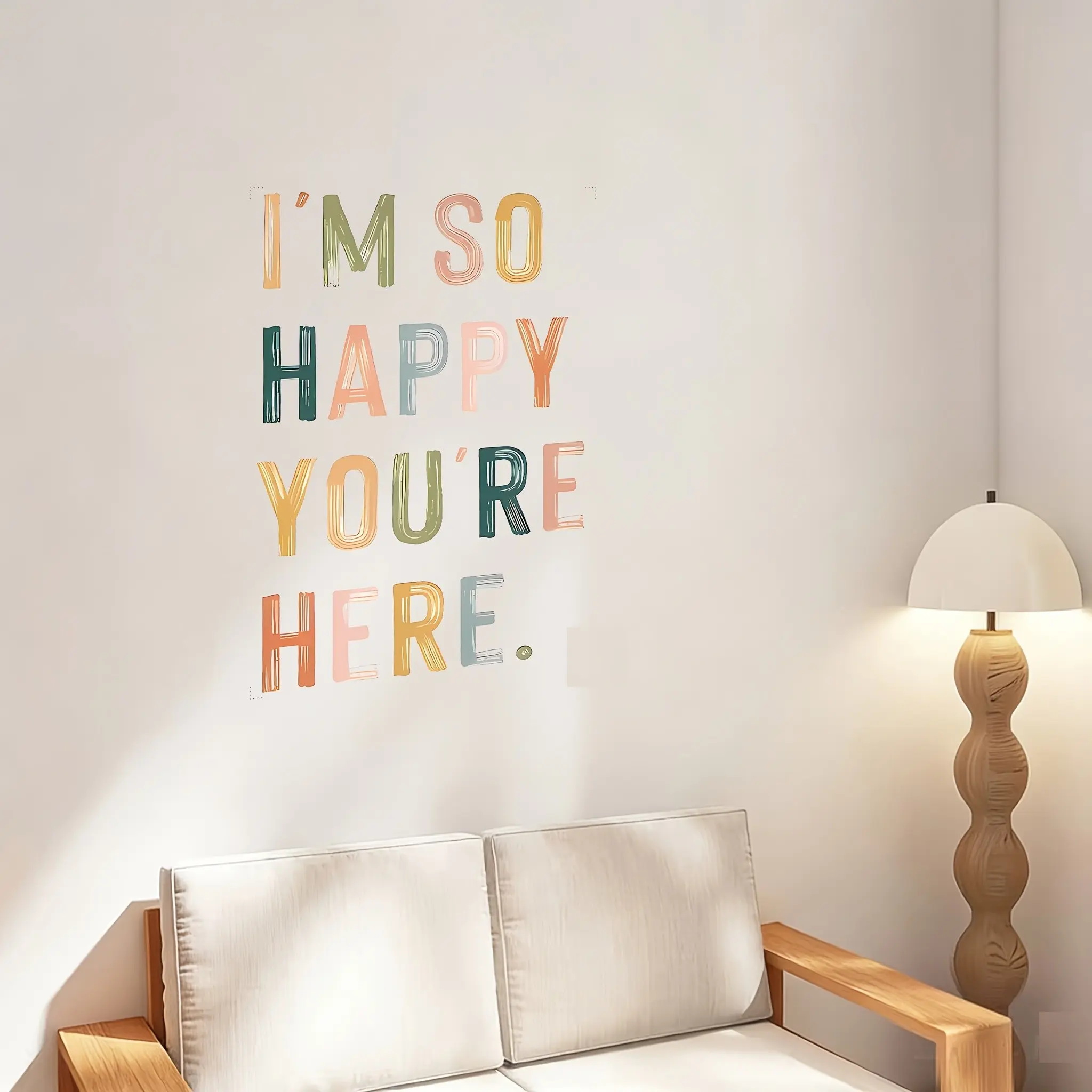 Boho Rainbow Motivational Wall Sticker, Boho Style Classroom Decor, Modern Art Quote, Ideal for Educators, Office, Home