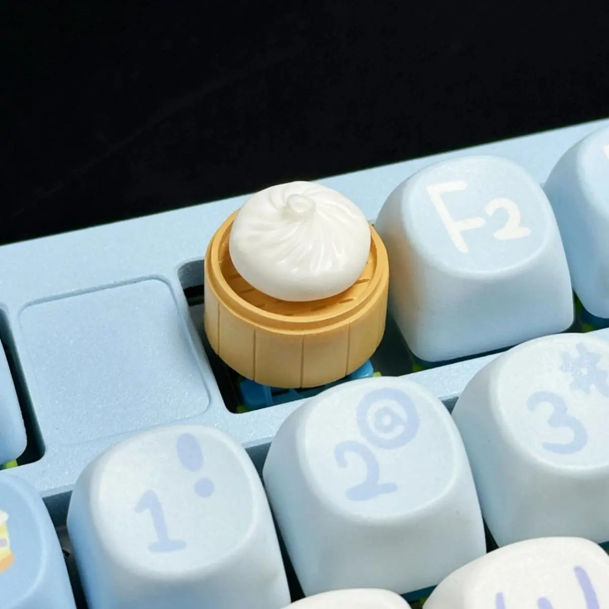 Delicious Stuffed Bun Dumpling Keycap Game Mechanical Keyboard Personality Artisan Keyboards Keycap