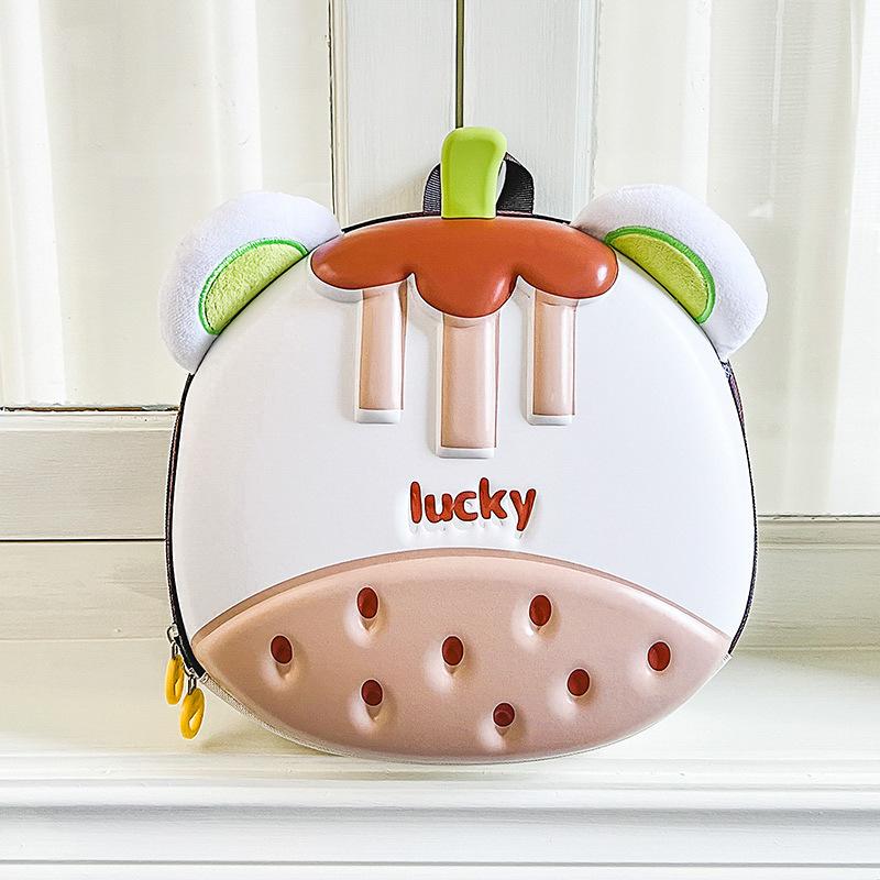 2026 Children's Backpack Cute Mangosteen-Shaped Eggshell Kids Backpack Cartoon Kindergarten Student School Bag