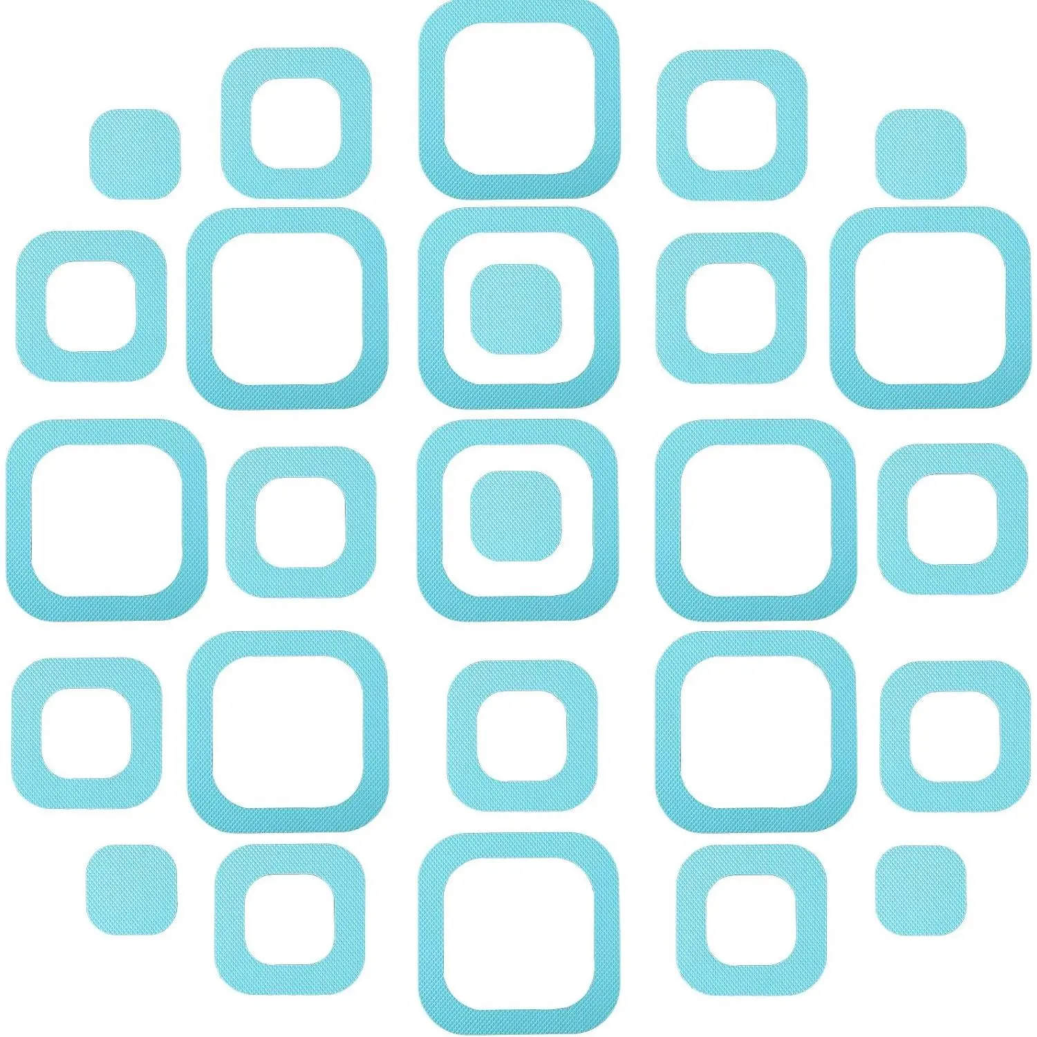 20 count Non Slip Shower Stickers Adhesive Bath Tread, Blue