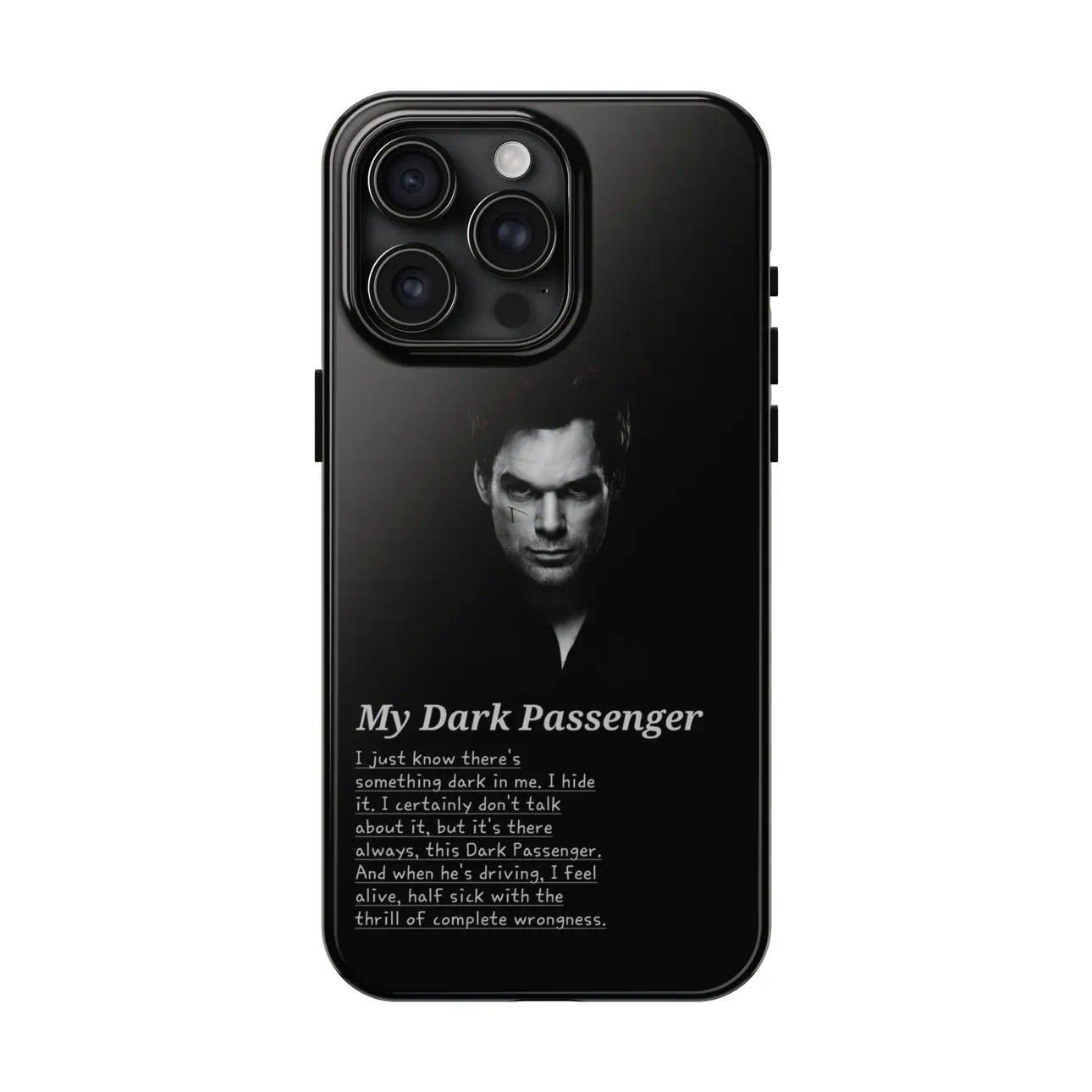 "Dexter" Dark-Themed 2-in-1 Phone Case — Compatible with iPhone 17/16/15/14/13 | Two-Piece Design Featuring Shock Resistance and Vibration Dispersion