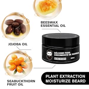 NEW Apollo Beard Stimulant, Beard Growth Balm, Ultra Powerful Beard Stimulating Balm, Beard Cream, Beard Growth & Moisturizes & Strengthens, 100ML / 3.5OZ