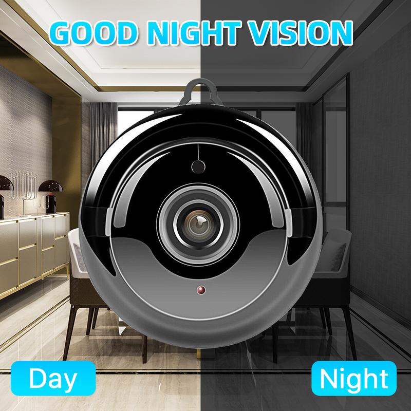 V380 WiFi Wireless Home Security 1080P HD Video Camera/Dome Camera/Night Vision/Home IP Camera/Motion Detection/Security Surveillance System/Mini Size, iOS/Android App - Cloud Service Available