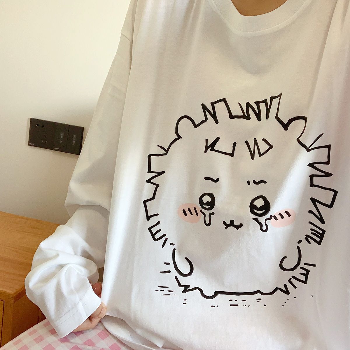 New Chiikawa Hachiware Usagi Kawaii Anime Cartoon Pajamas Long Sleeves Trousers Fashion Trend Pure Cotton Comfortable and Soft