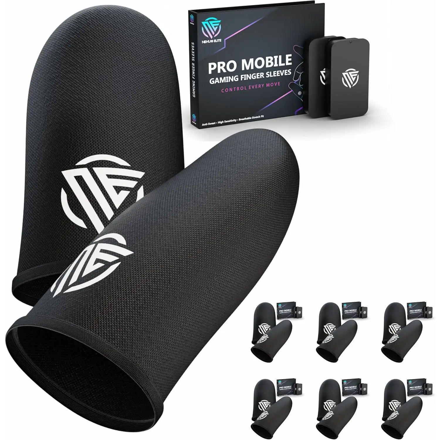 Gaming Finger Sleeves Cots Gloves Covers Protectors Thumb Hand Guard Sleeve for PUBG Mobile Phone Gamer Grip Pro