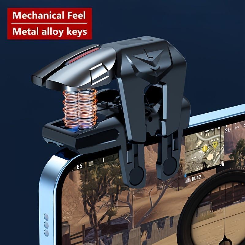 PUBG Mobile Triggers Combo, L2R2 4 Triggers Mobile Phone Controller for PUBG/Fortnite/Call of Duty/Rules of Survival, Aim & Fire Trigger for iPhone & Android Phones