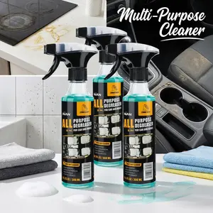 NUAN All Purpose Degreaser & Multi-Purpose Cleaning Spray - Heavy Duty Stain Remover for Car Interiors & Home Surfaces, Fast Grease & Grime Removal for Deep Cleaning
