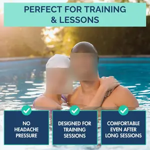 Adult Silicone Swim Cap – Soft, Elastic, Non-Slip, Unisex Swim Cap – Comfortable to Wear Without Headaches, Secure Ear Seal, Durable Latex-Free Silicone