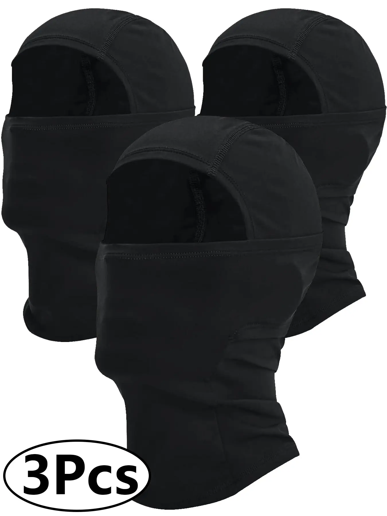 3Pcs Balaclava Ski Mask for Men Full Face Mask Men Shiesty Ski Mask Women Motorcycle Helmet Head Cover Summer Sun UV Protection Balaclava Headwear