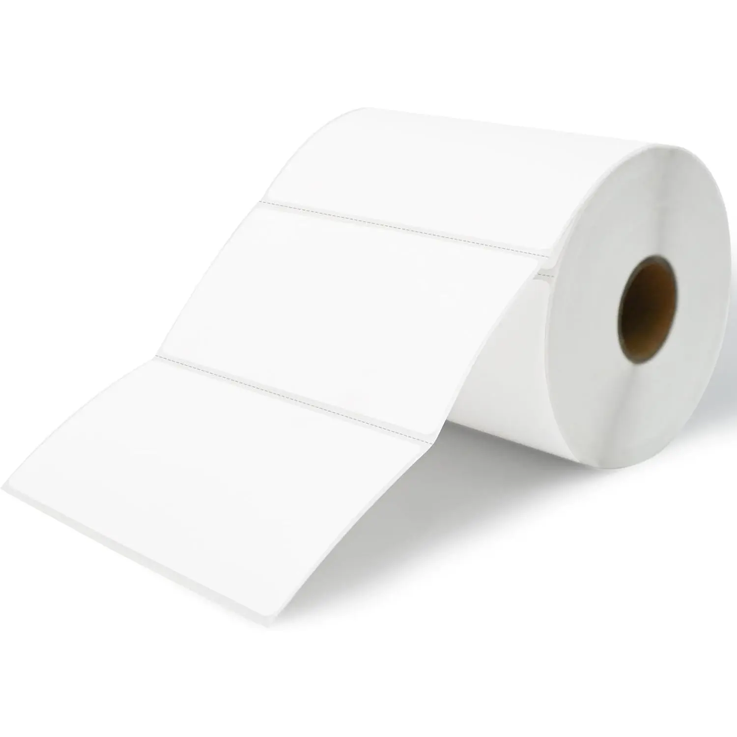 Essential 4"X2" Direct Thermal Barcode Labels, Shipping Labels, 750 Labels of Roll, Compatible with Zebra Printers (1 Roll-750 Labels)